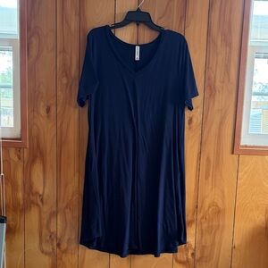 Classic Navy Short Sleeve Dress